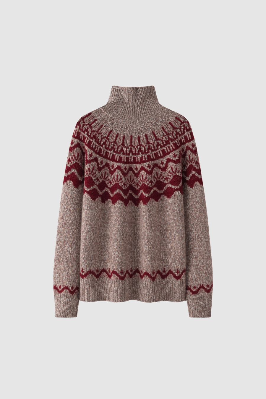 Kaschmirpullover im Norweger Muster