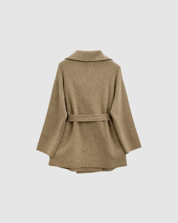Jacke aus Kaschmir in Braun – Bild 2