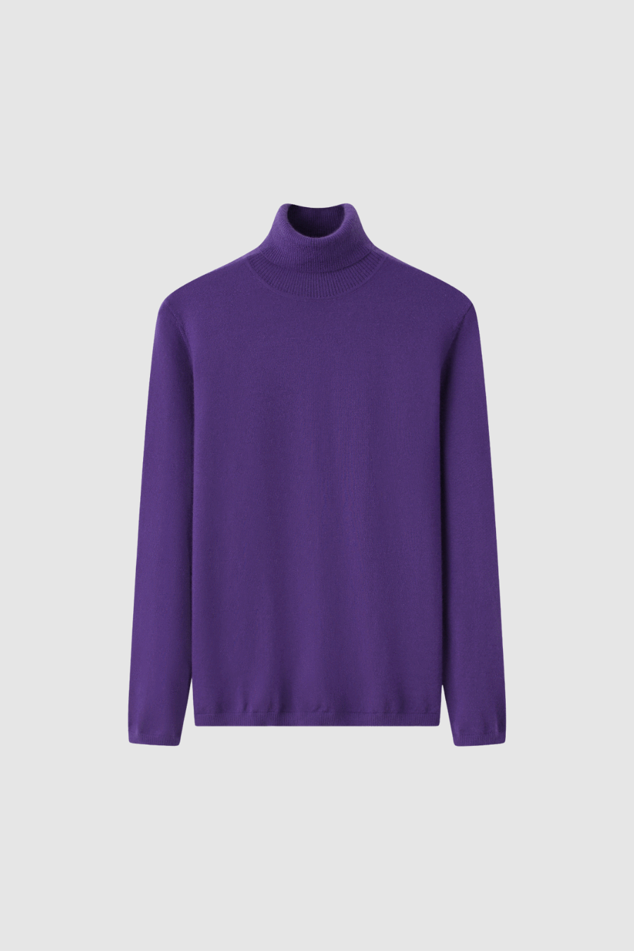 Rollkragenpullover aus Kaschmir in Lavendel