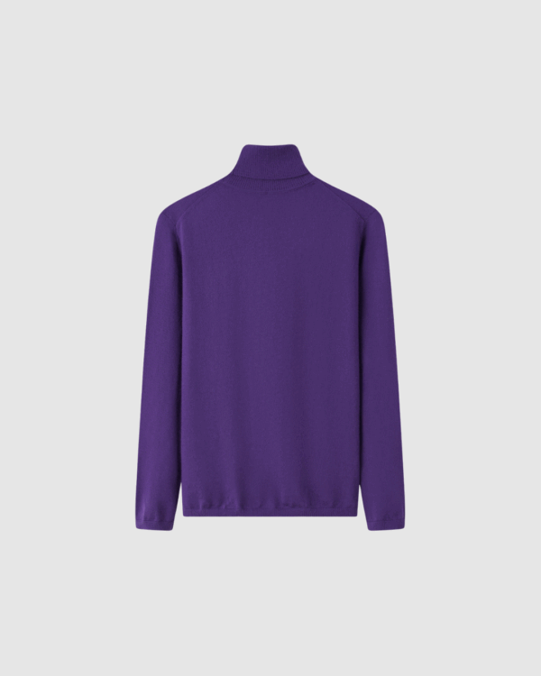 Rollkragenpullover aus Kaschmir in Lavendel – Bild 5