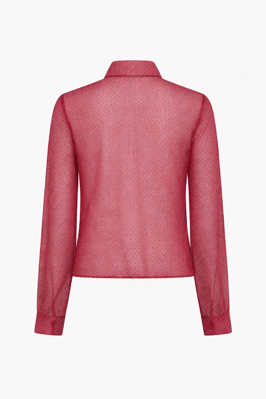 Seidenbluse mit floralem Print in Rot und Blau