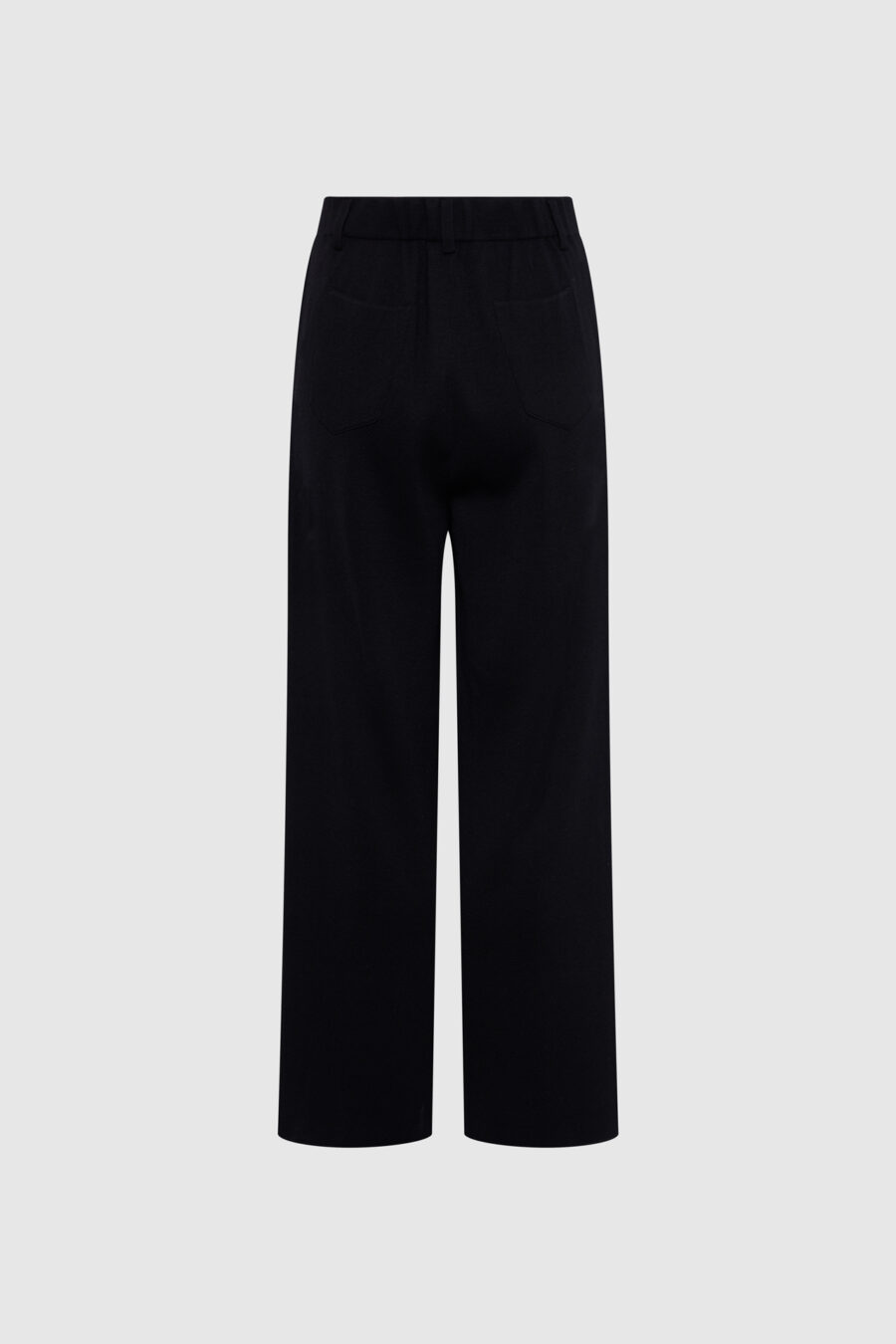 Hose aus feiner Merinowolle gestrickt in Schwarz