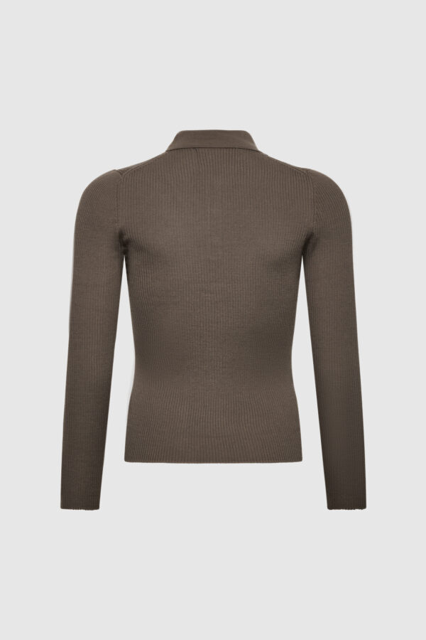 Polo, Pullover mit Polokragen, schwarz, creme, oliv, langer Arm