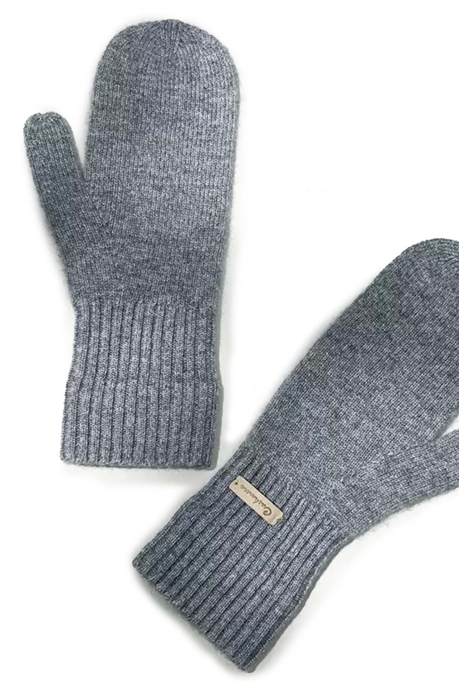 Handschuh, Kaschmir, Faustling, grau