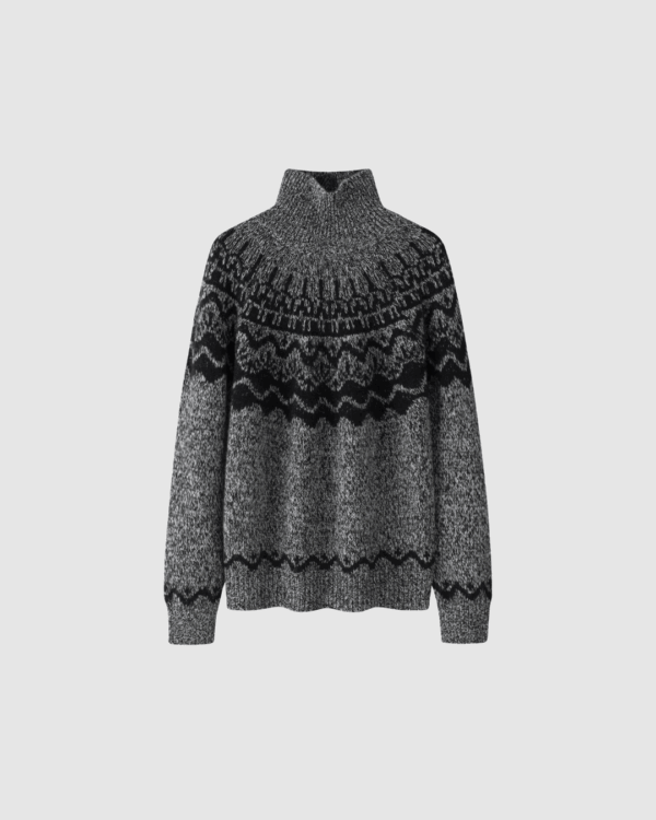 Kaschmirpullover im Norweger Muster
