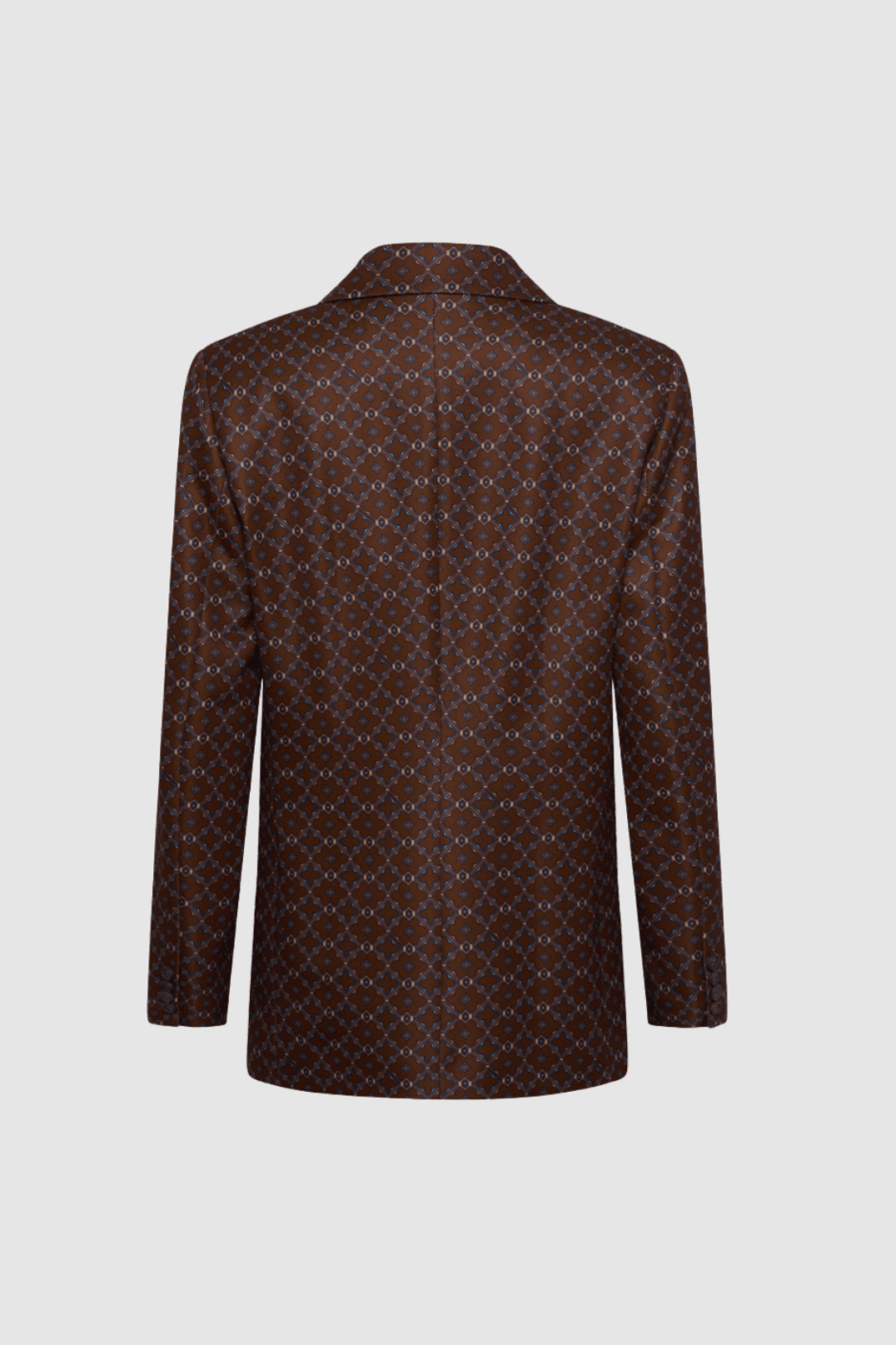 Oversize-Jacquardblazer-in-Braun-Back