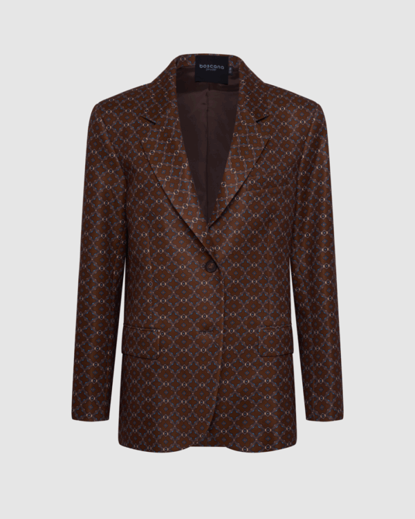 Blazer in Braun Jacquard 
