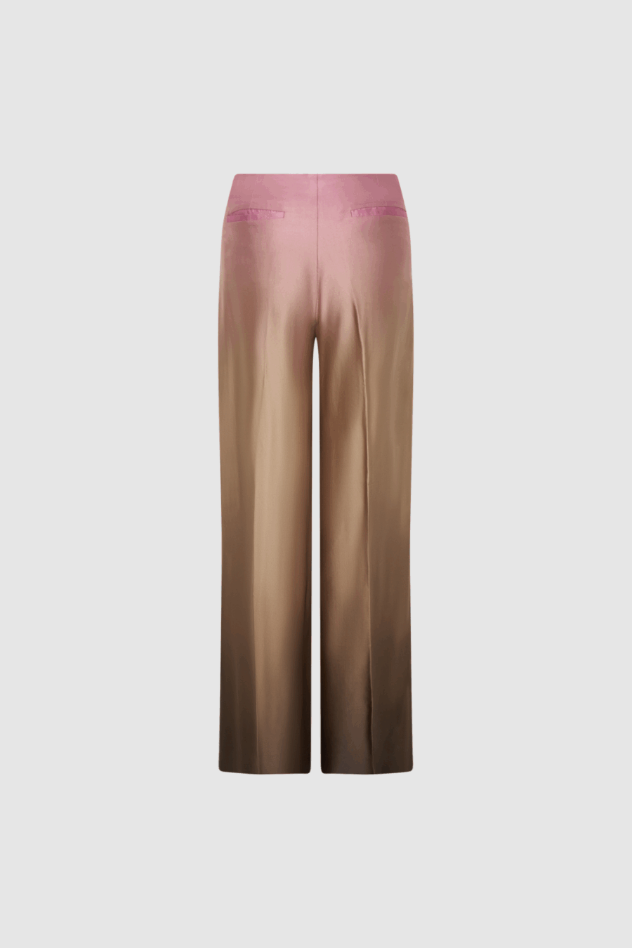 Satinhose mit Farbverlauf in Rosé und Bronze Boscana, Boscana Manufaktur, Leipzig, Atelier Leipzig, Damenmode, Modemanufaktur, Manufaktur für Damenmode, Hose, Wolle, lange Hose, schmale Hose, weite Hose, wahllose, Cordhose, Culotte Cordhose Damenhose