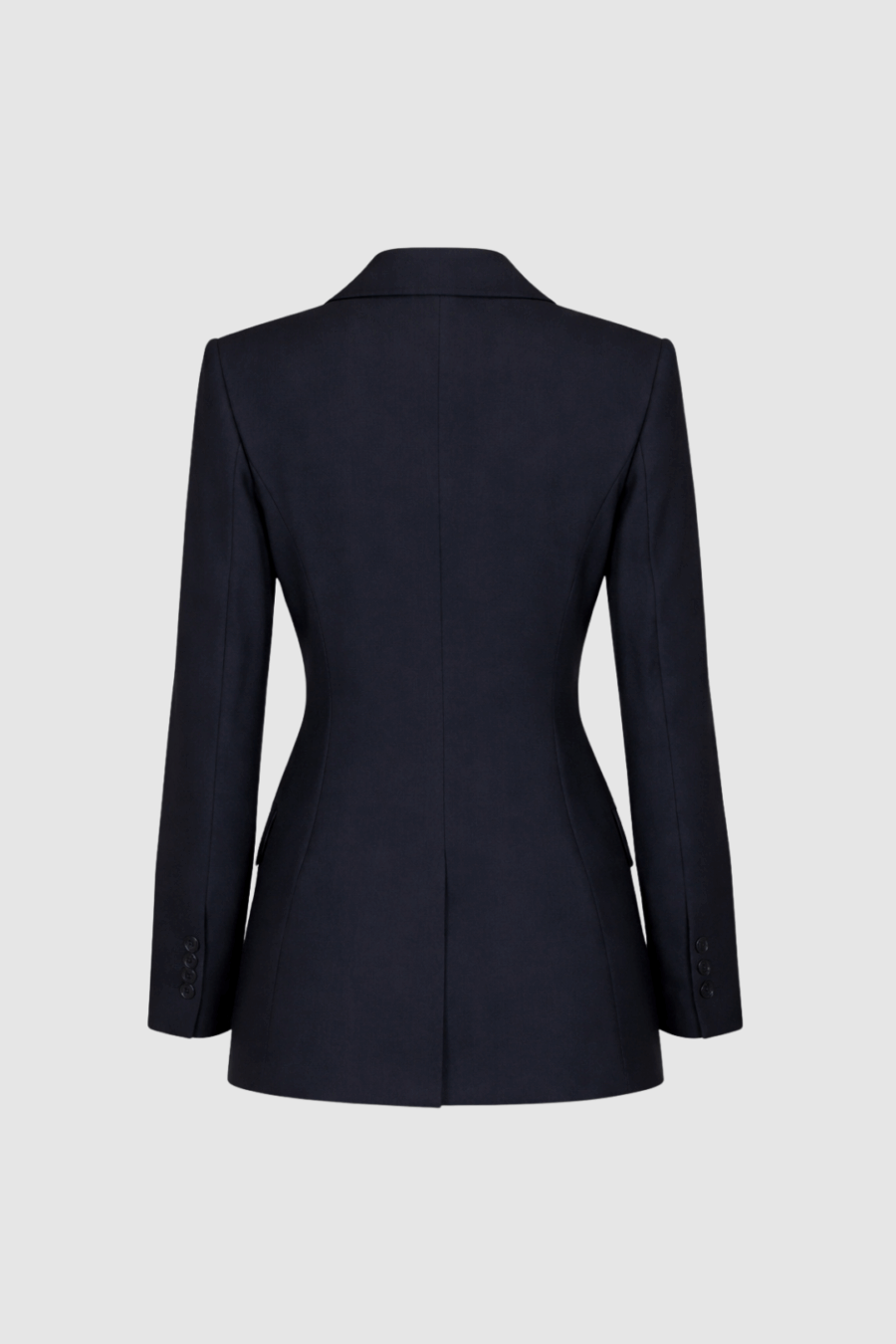 Taillierter-Blazer-in-Schwarz-Back