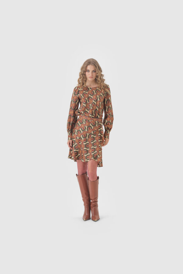 Bluse aus Seide im Print – Bild 2