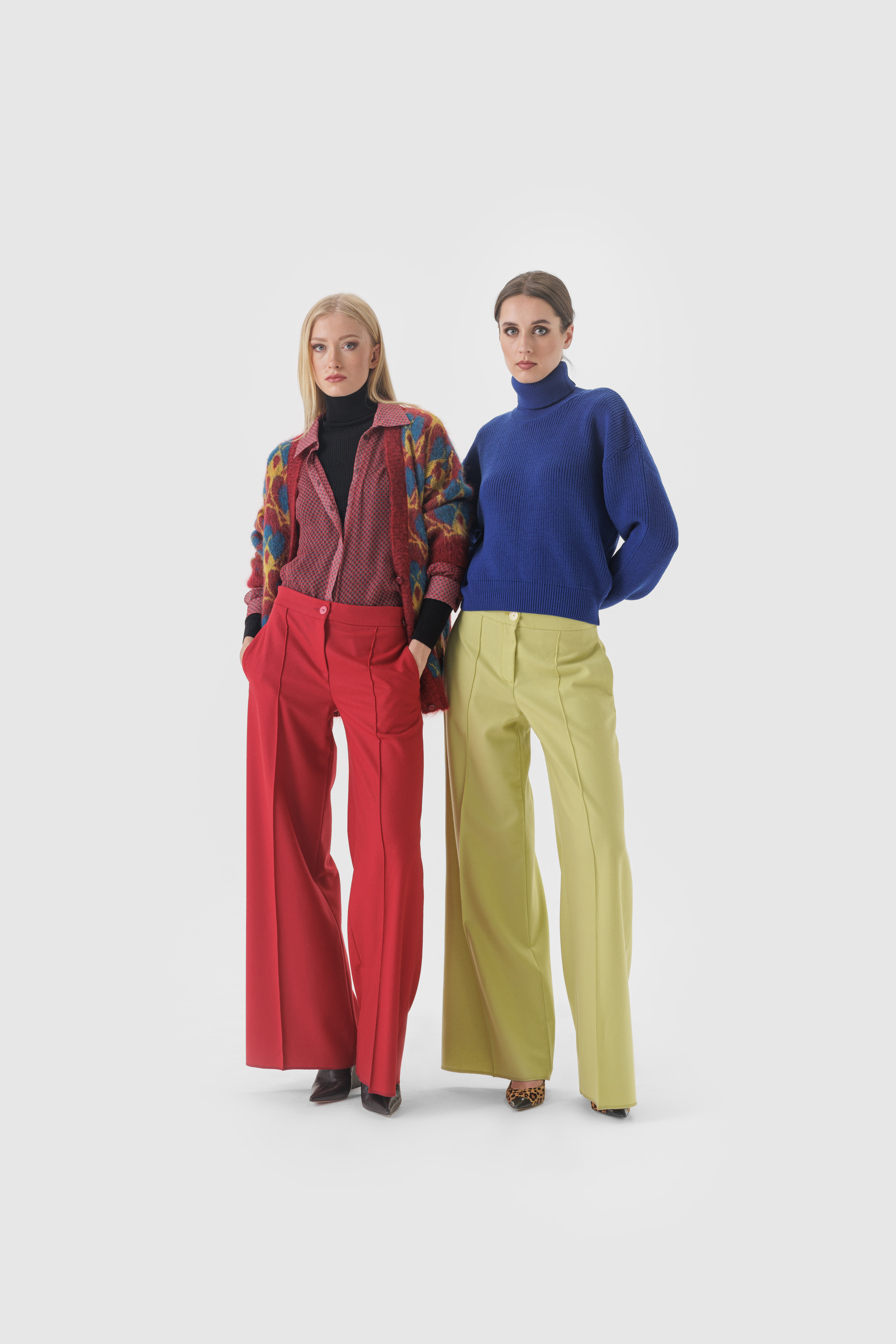 Pullover aus Wolle in blau