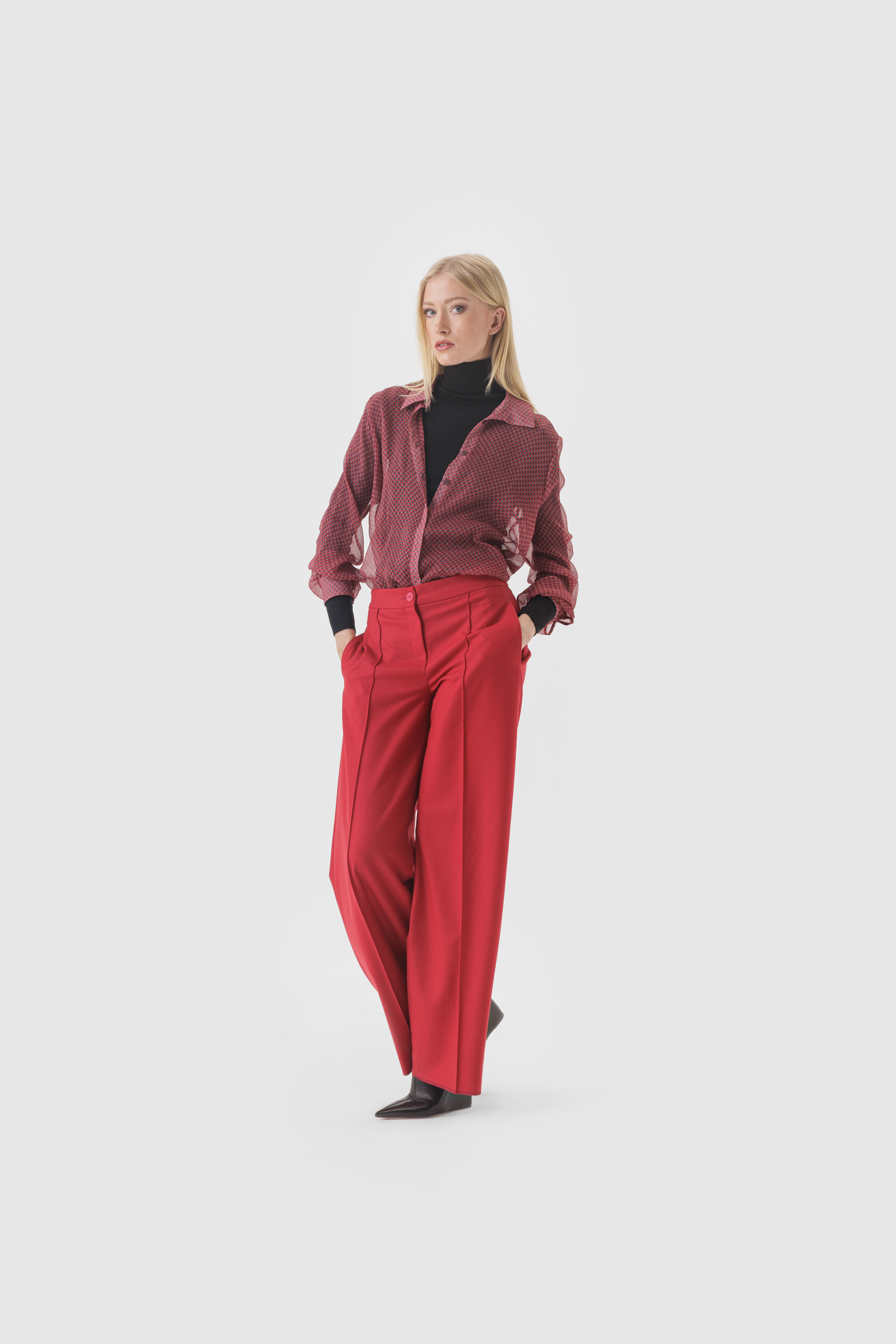 Rollkragen-Pullover in Schwarz