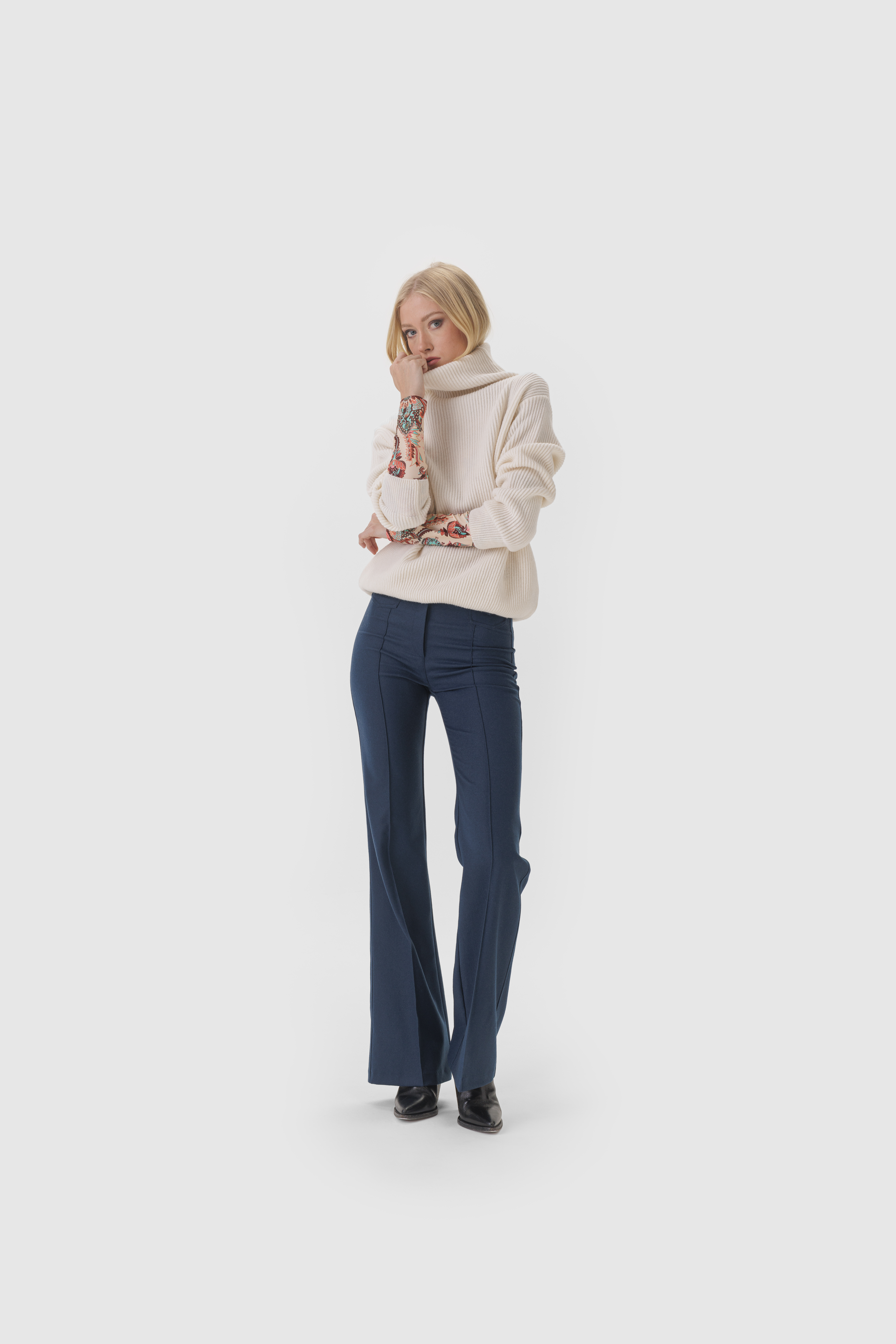Pullover aus Wolle in Off White