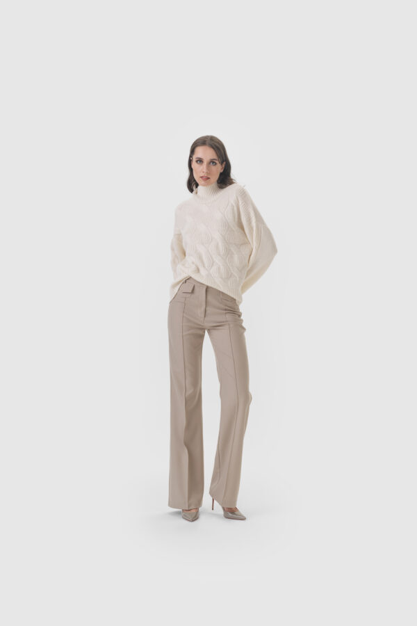 Kaschmirpullover in Off White – Bild 2