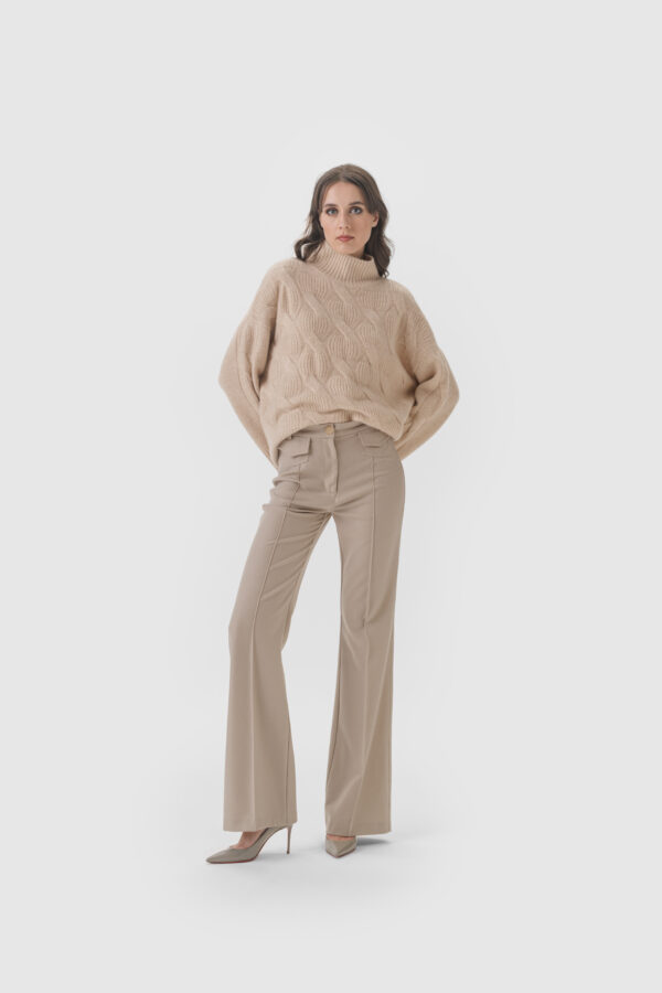 Kaschmirpullover in Camel – Bild 2