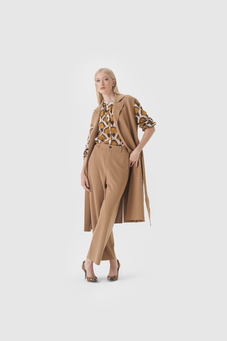 Bluse aus Baumwolle mit Print