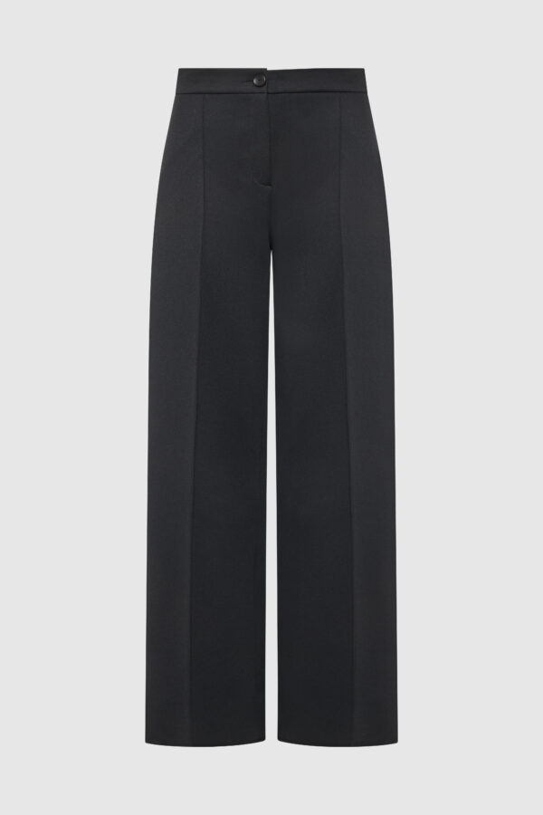 Hose, weite Hose, Hose hüfthoch, schwarz blaubordaux, beige, camel, Wollhose, Hose aus Wolle