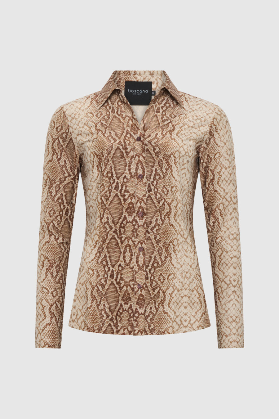 schmale, braun,weiss Damenbluse, enge Bluse, elastisches Material