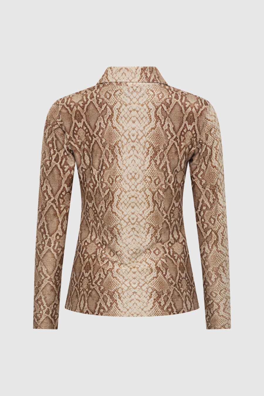 schmale, braun,weiss Damenbluse, enge Bluse, elastisches Material