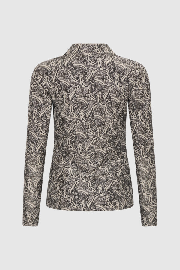 schmale, schwarze,weisse Damenbluse, enge Bluse, elastisches Material