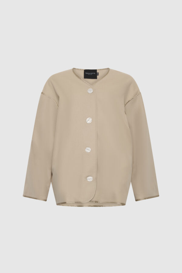 Cardigan, Creme, Jacke, Damenjacke, braun, Felloptik, oliv, grün, casual Look, Damenjacke, unisex