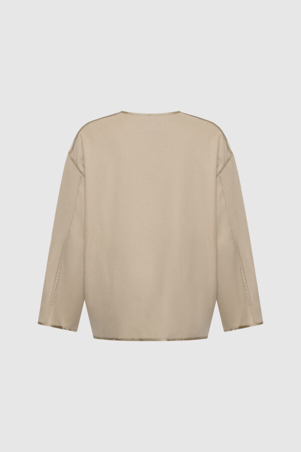 Cardigan, Creme, Jacke, Damenjacke, braun, Felloptik, oliv, grün, casual Look, Damenjacke, unisex