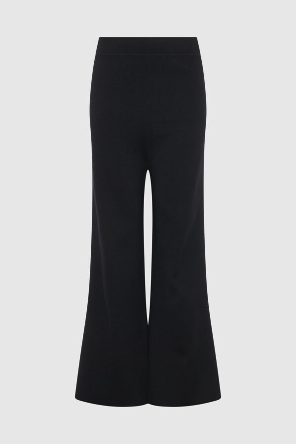 Hose, Strickhose, gestrickte Hose, Hose in Schwarz, Hose in Grün, verkürztes Bein, Casual Look