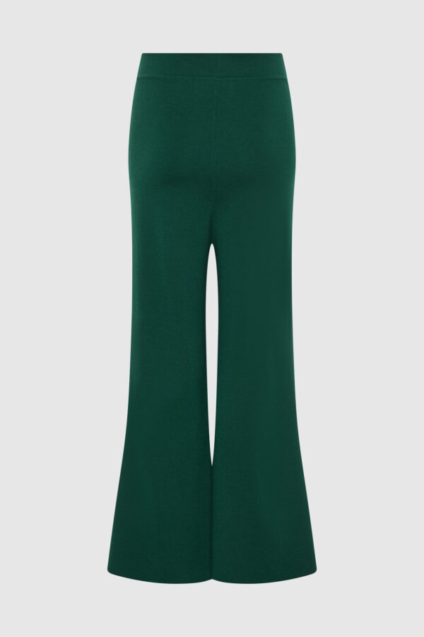 Hose, Strickhose, gestrickte Hose, Hose in Schwarz, Hose in Grün, verkürztes Bein, Casual Look