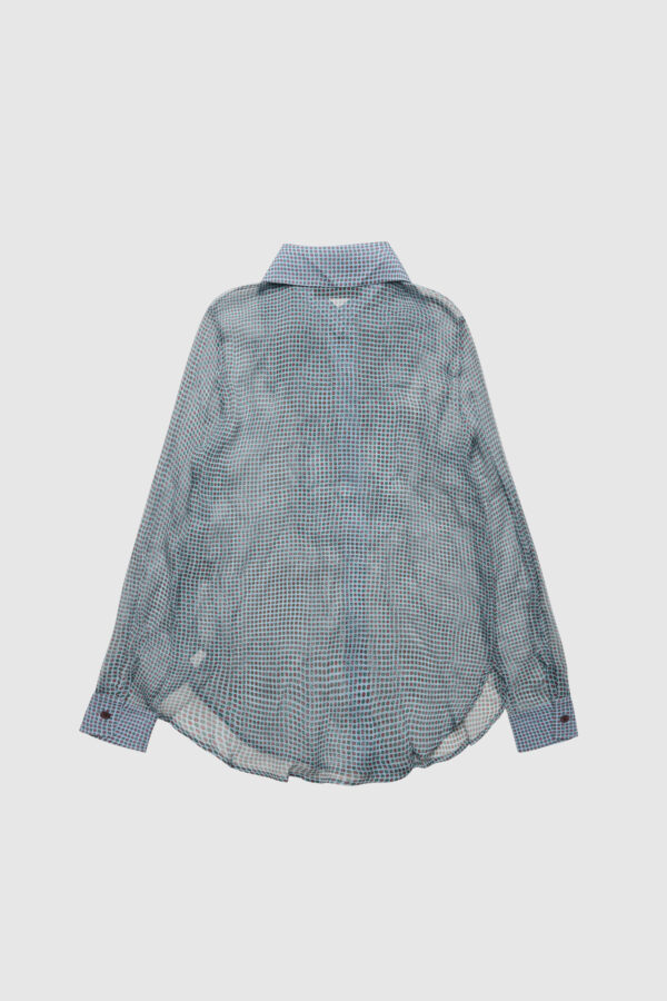 Bluse aus Seide in Blau – Bild 5