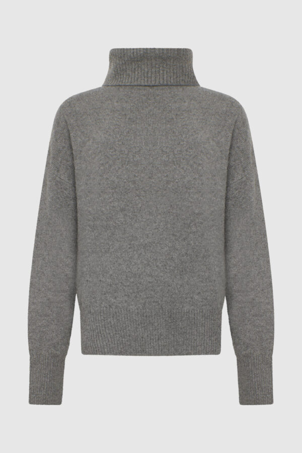 Pullover aus Kaschmir in Grau – Bild 4