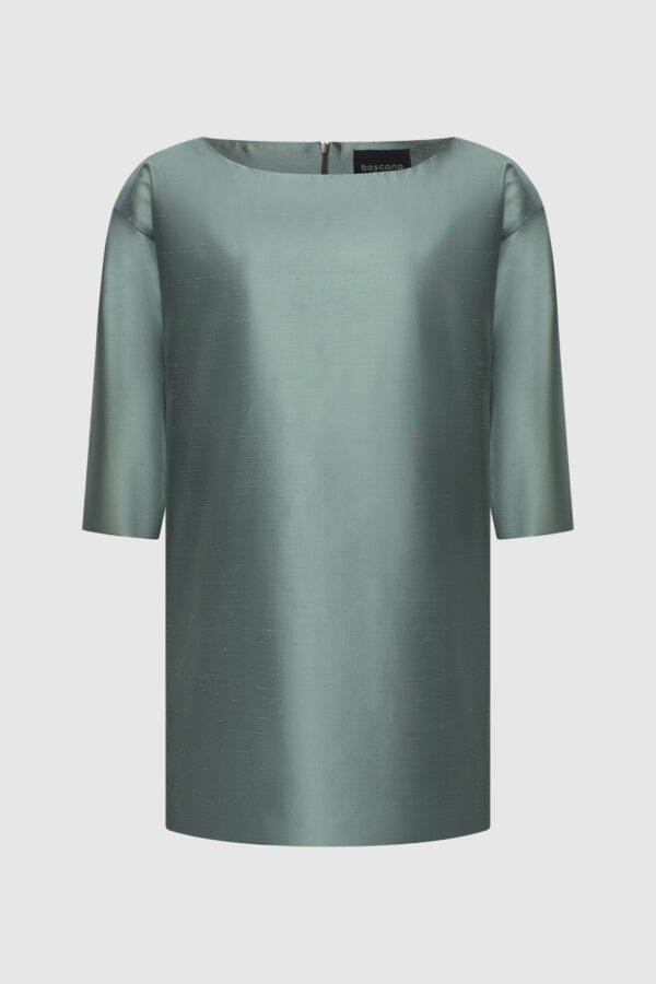 Kleid, Satin, Seidenkleid, Minikleid, grünes Kleid, olive