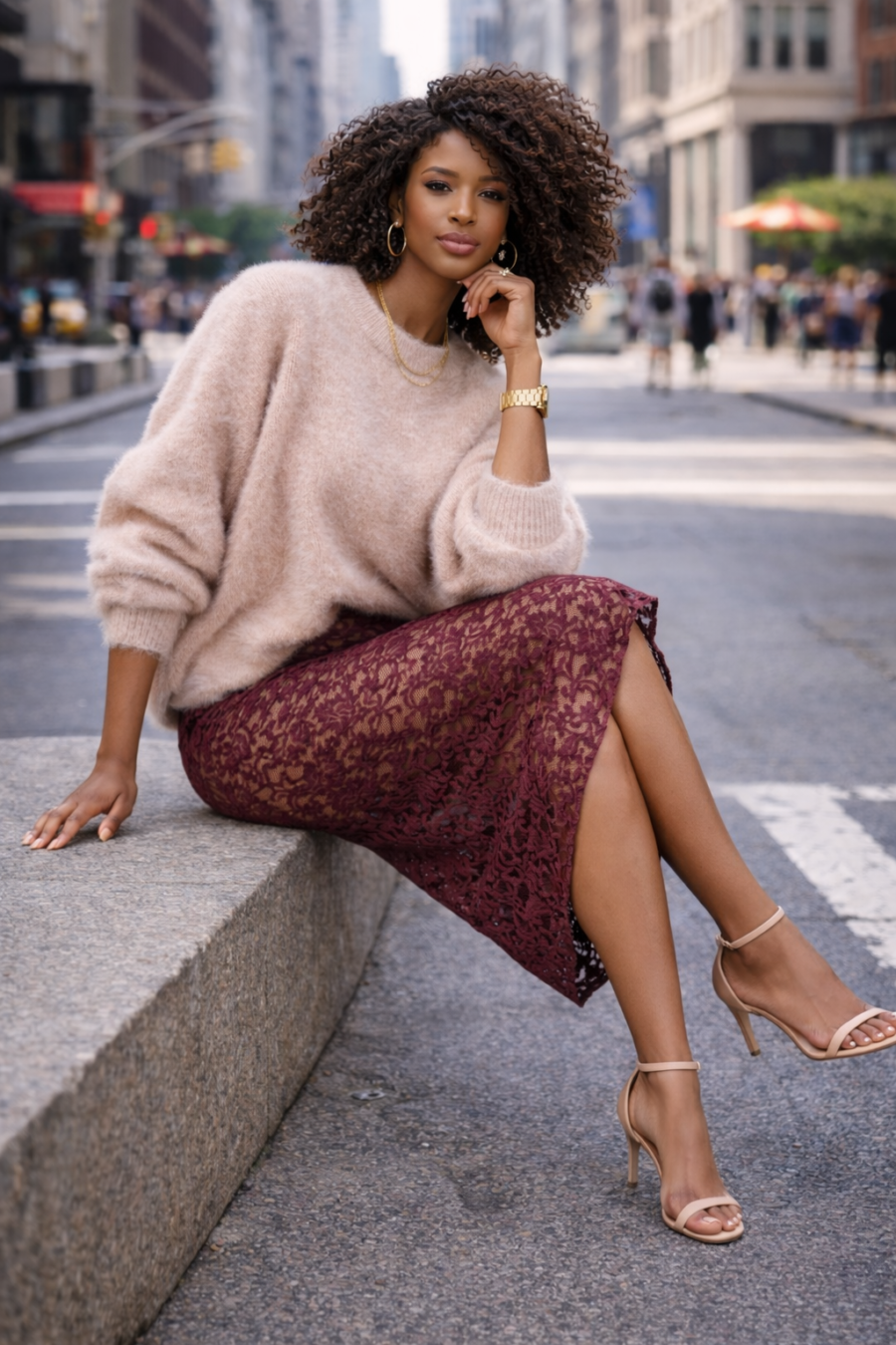 Oversized Kaschmir-Pullover Rosé – Luxuriös und Super Soft