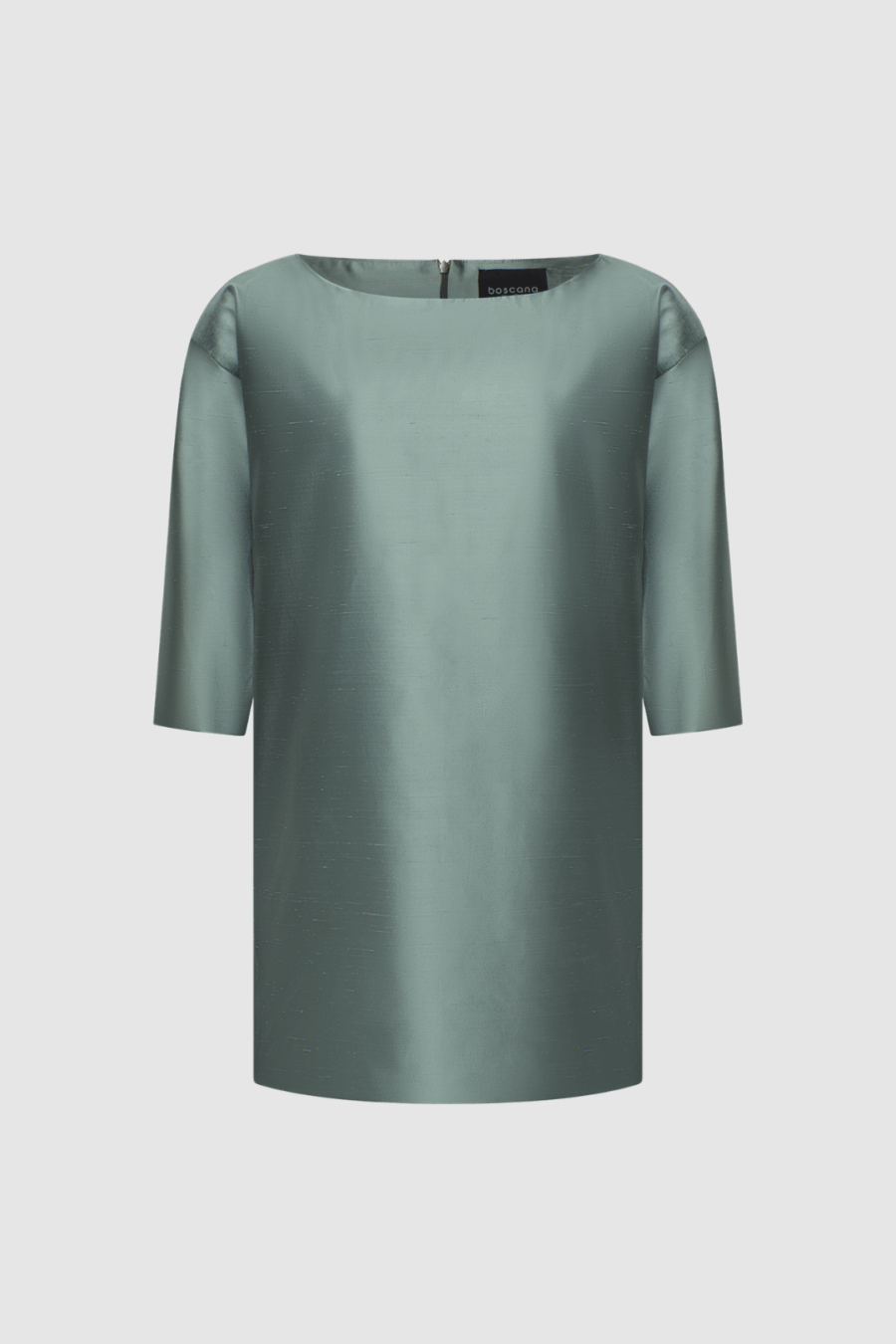 Seiden-Minikleid in Olivgrün