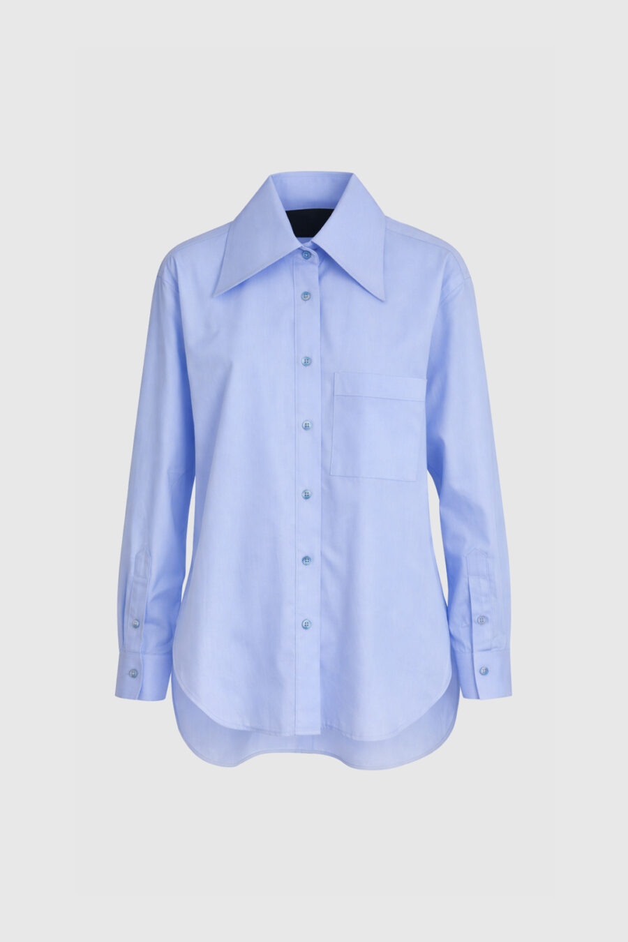 Bluse aus Baumwolle in Blau