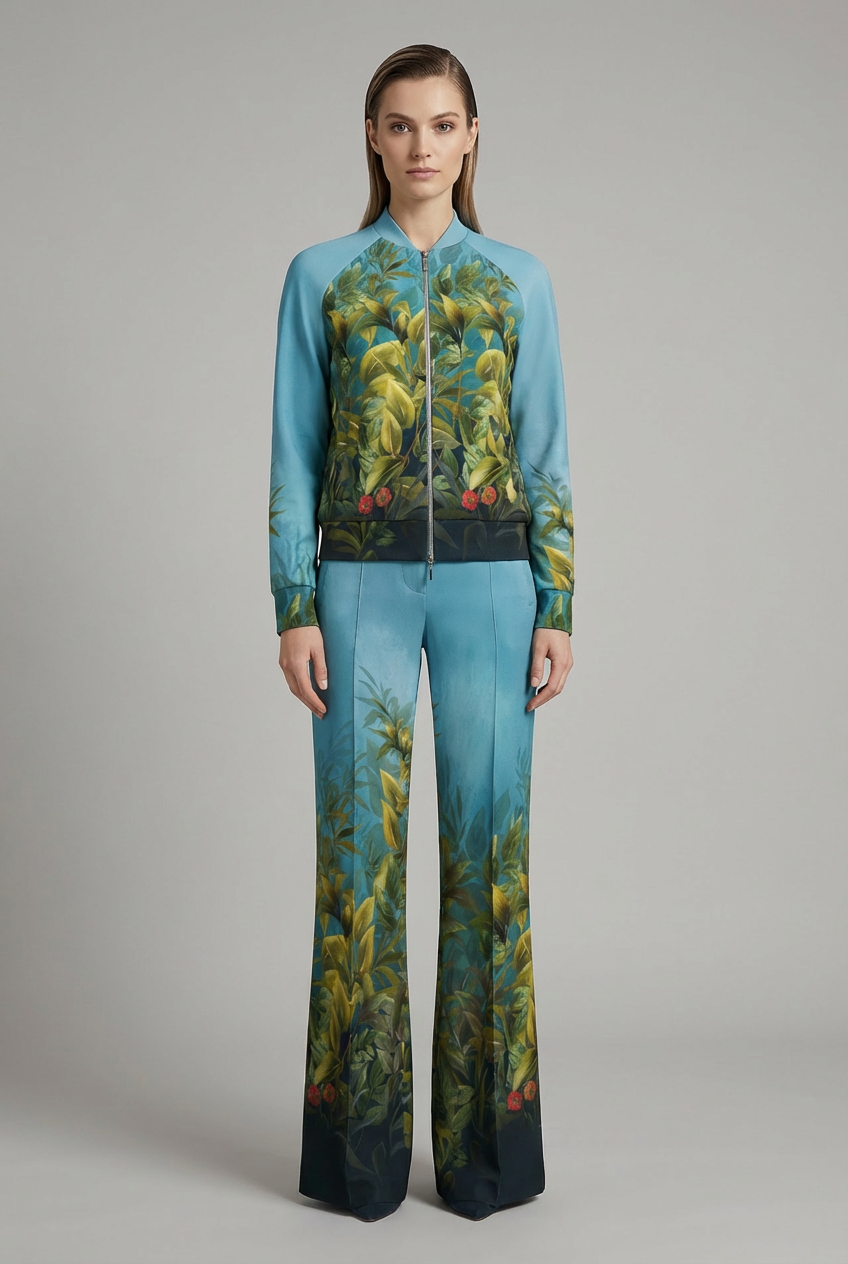 2026_Sommer_Boscana_Hose_Freizeithose-im-floralen-Design-Blau_Modelfoto