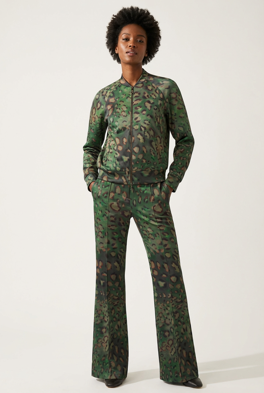 2026_Sommer_Boscana_Hose_Freizeithose-im-gruenen-animal-print_Modelfoto