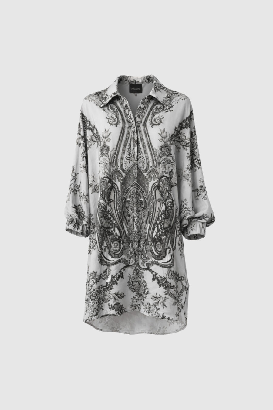 Tunika in Blau und Anthrazit