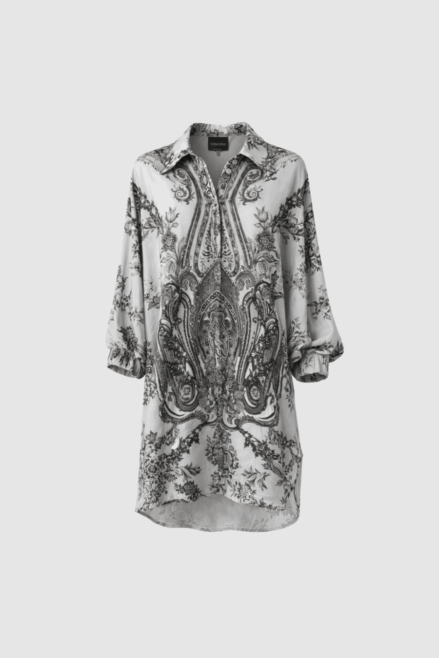 Tunika in Blau und Anthrazit