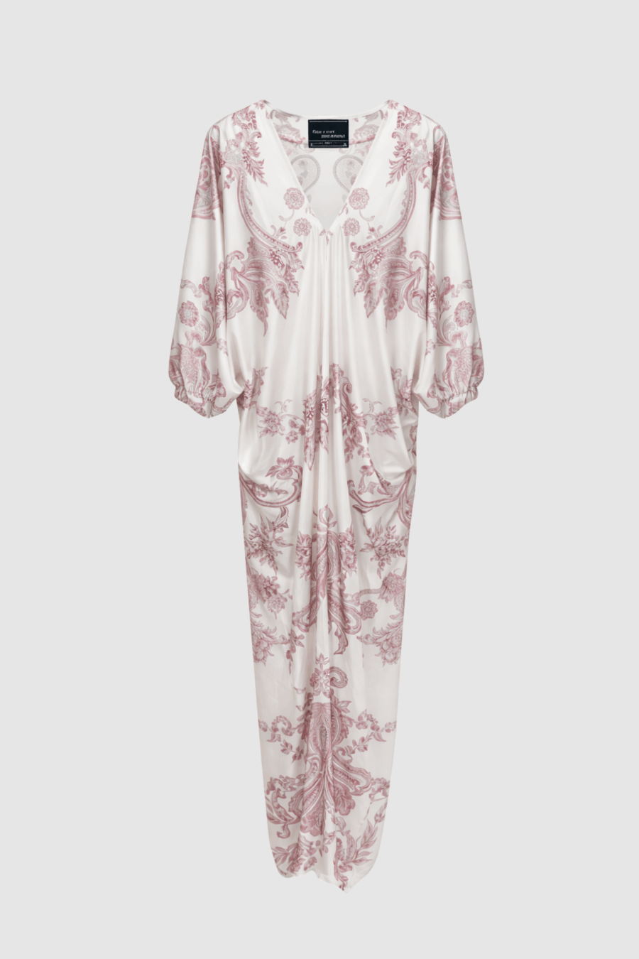 Kleid Tunika Weiß-Rosa