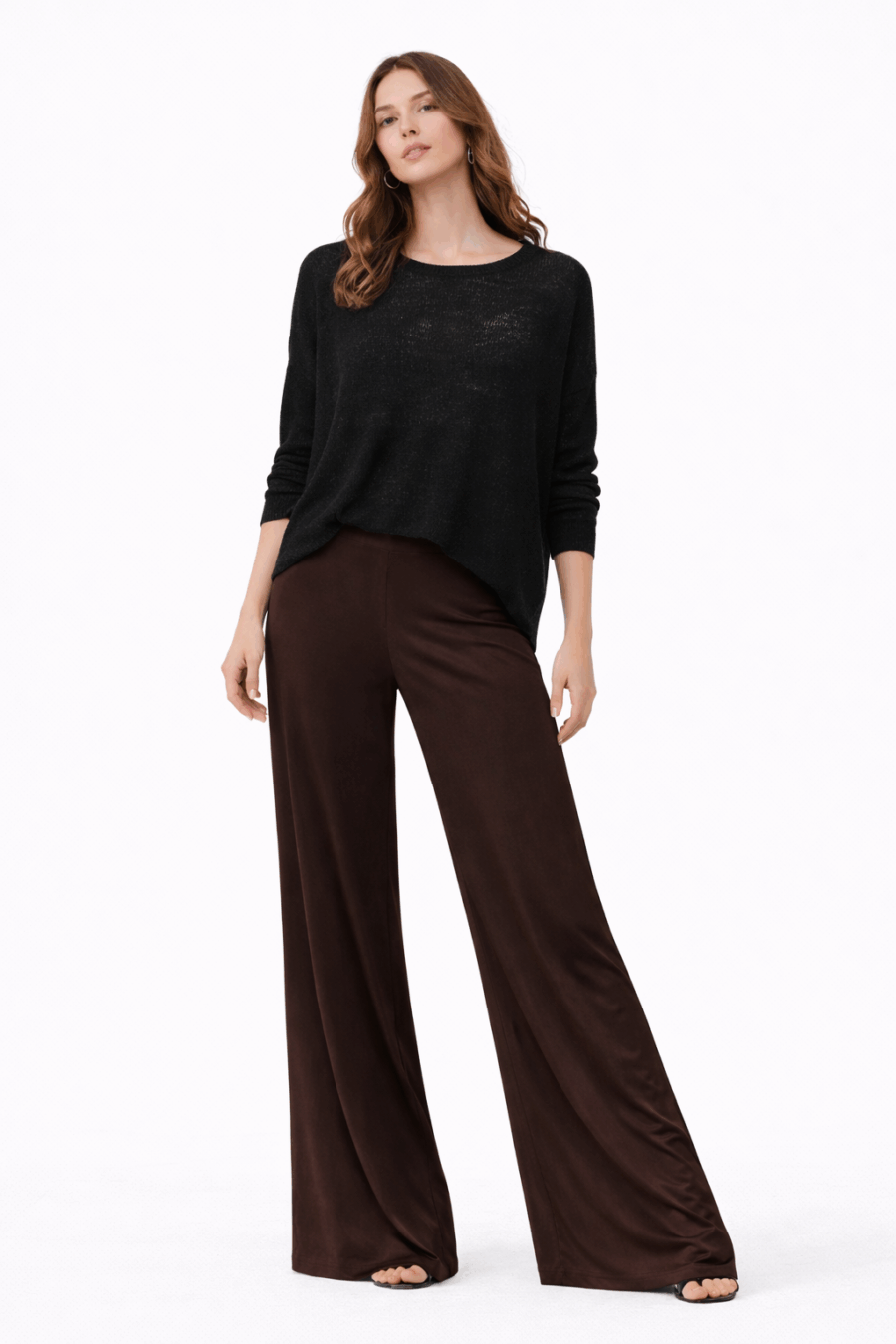 2026_Sommer_Boscana_Hosen_ELASTISCHE-WEITE-HOSE-MIT-VERDECKTEM-GUMMIBAND-IN-MOCCA