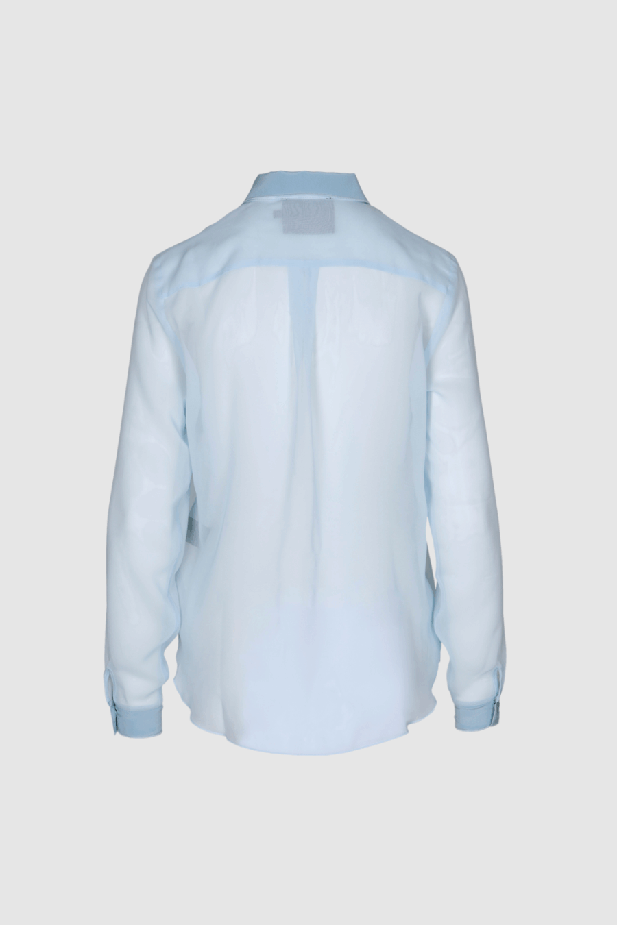 Transparente-Seidenbluse-in-Blau-mit-Kontrastdetails-Back