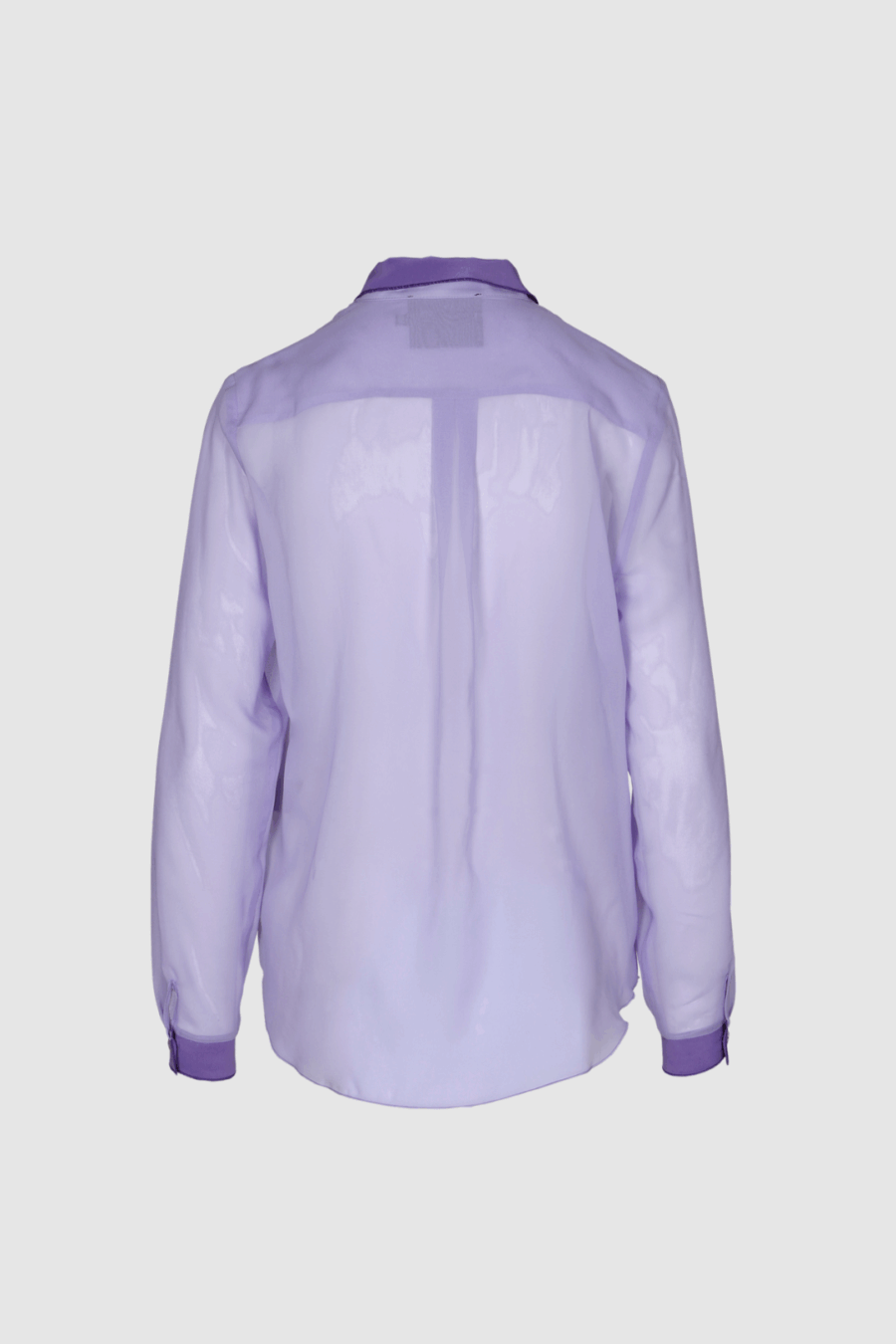 Transparente-Seidenbluse-in-Flieder-mit-Kontrastdetails-Back
