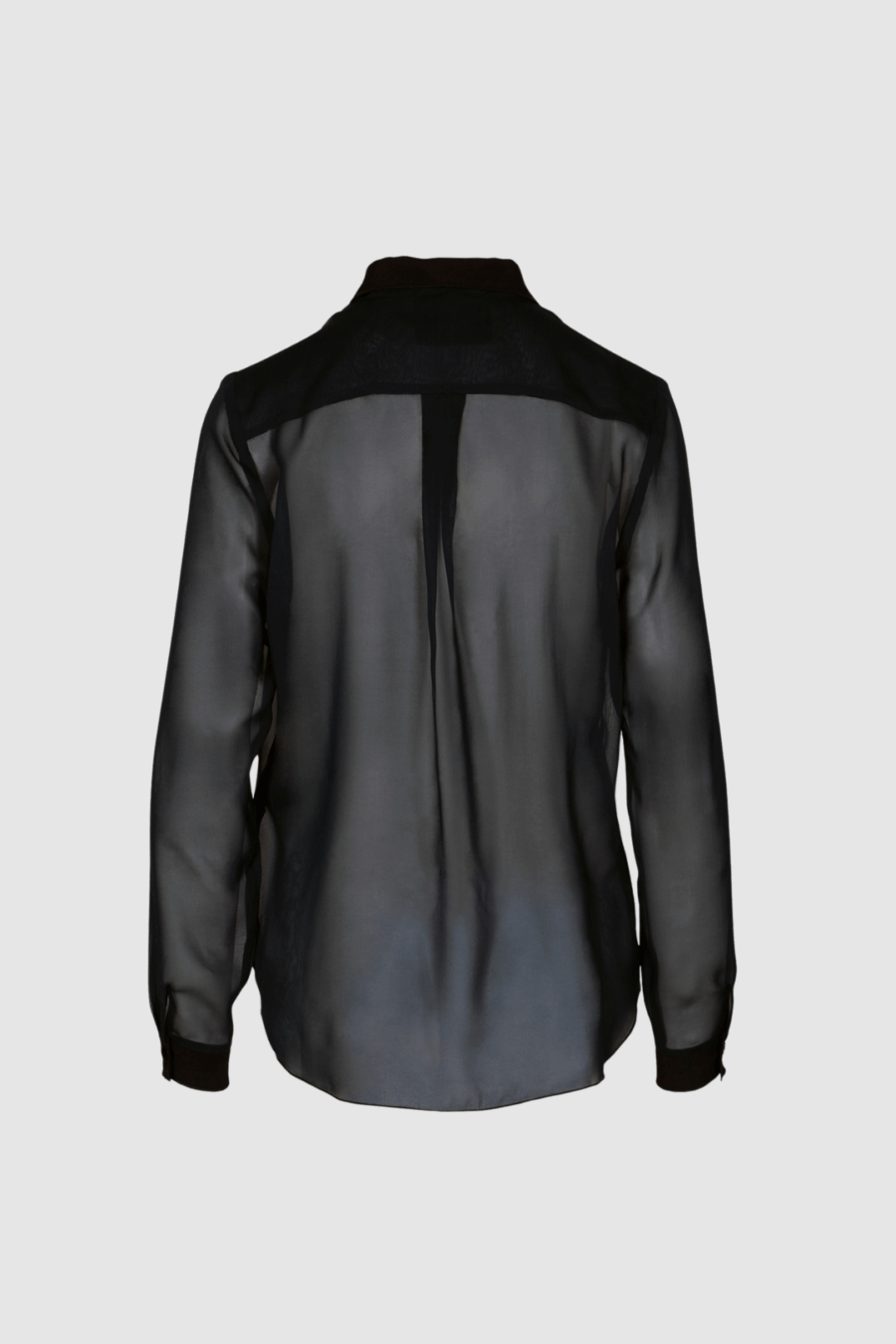 Transparente-Seidenbluse-in-Schwarz-mit-Kontrastdetails-Back