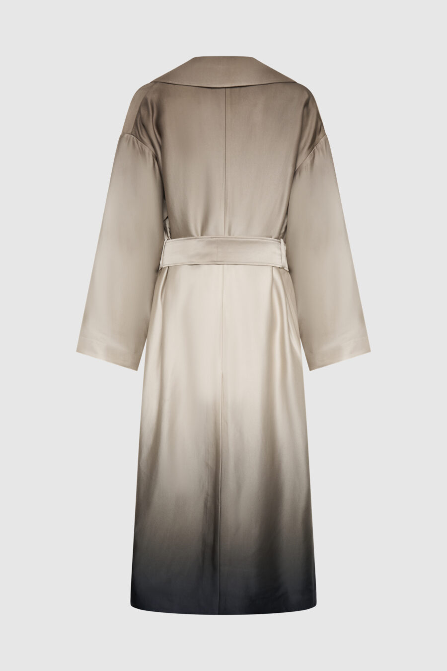 Trenchcoat mit Farbverlauf in Creme und Schwarz