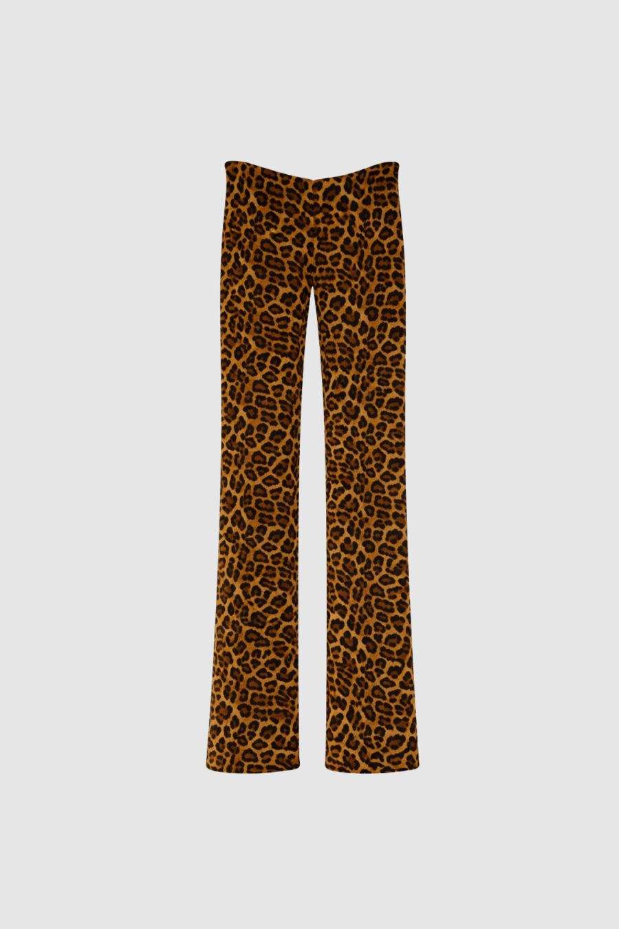 Elastische weite Hose mit verdecktem Gummiband in Animal Print
