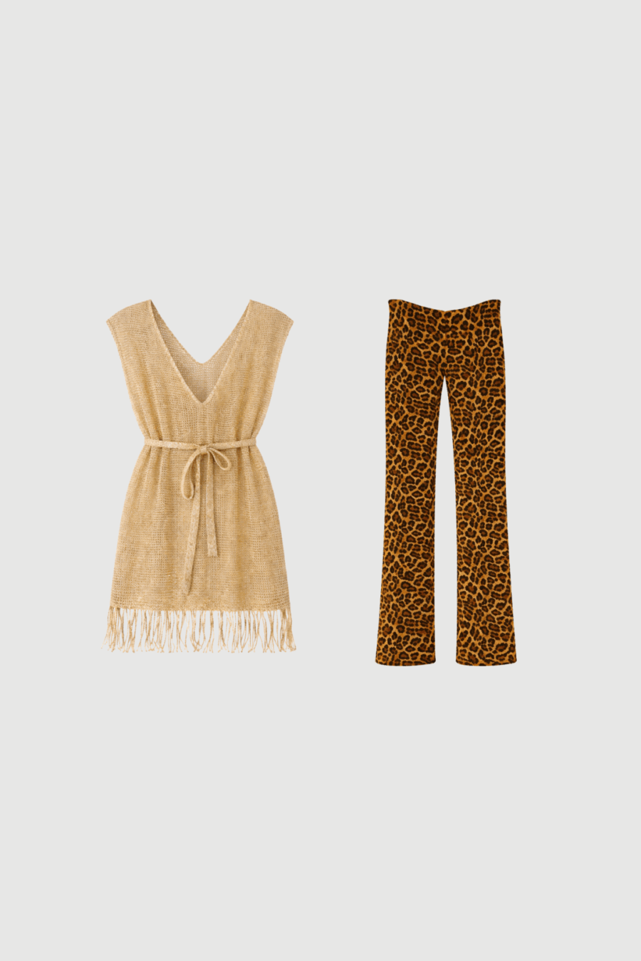 258182_2026_Sommer_Boscana_Kleider_Tunika-mit-Fransen-in-Beige-mit-goldenen-Lurexfaden_Set