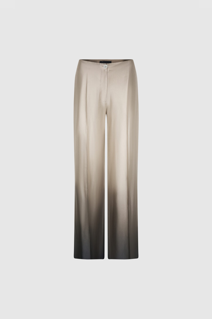 Wide-Leg Hose in Farbverlauf Creme Schwarz