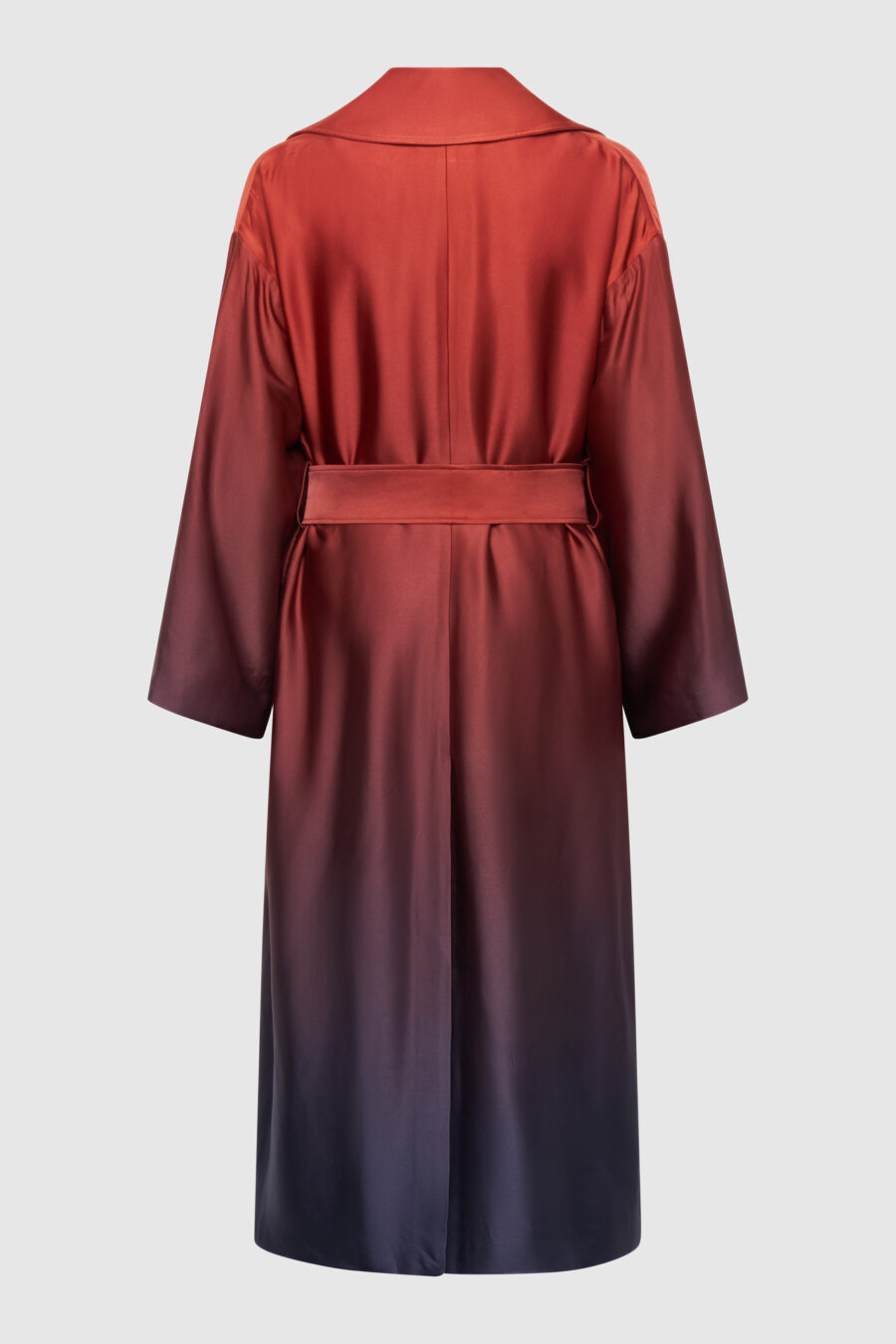 Mantel Farbverlauf Bordeaux-Blau