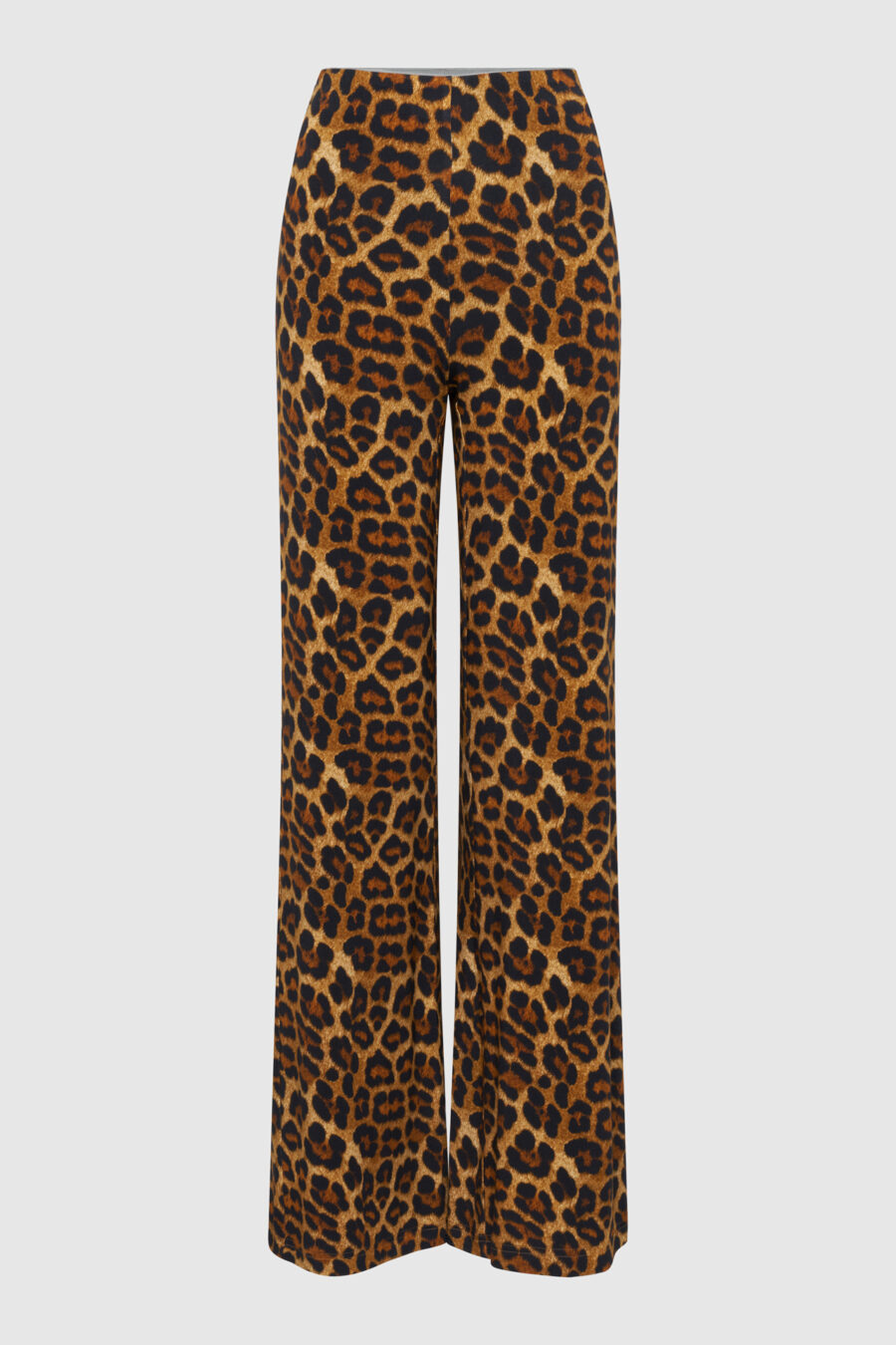 Hose weit casual Look, Animal Print