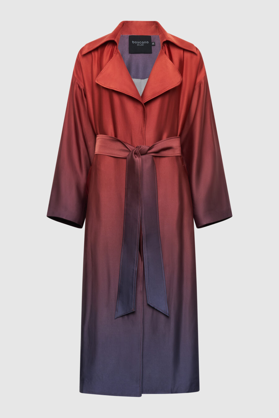 Mantel Farbverlauf Bordeaux-Blau